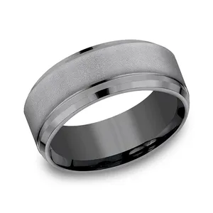 Traverse Step Wedding Ring 9mm image, 