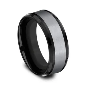 Shadowline Matte Wedding Ring 8mm image, 