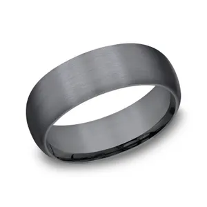 Matte Finish Comfort Fit Wedding Ring 8mm image, 