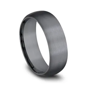 Matte Finish Comfort Fit Wedding Ring 8mm image, 