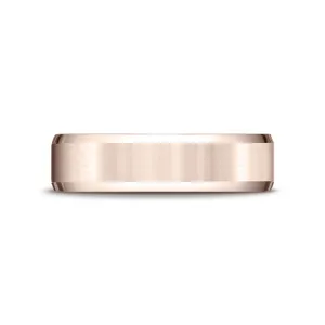 Beveled Edge Satin Finish Wedding Ring image, Beveled Edge Satin Finish Wedding Ring