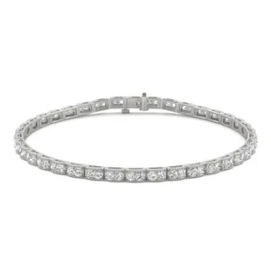 Petite Milgrain Tennis Bracelet image, 