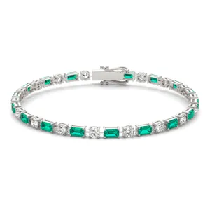 Emerald Alternating Imperial Tennis Bracelet image, 