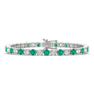 Sapphire Classic Alternating Tennis Bracelet image, 