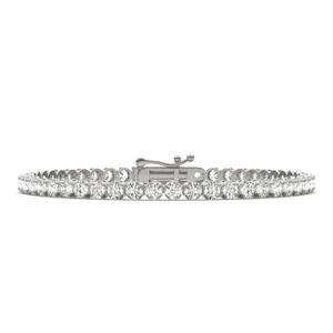 Four-Prong Basket Tennis Bracelet image, 