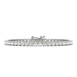 Four-Prong Basket Tennis Bracelet image, 