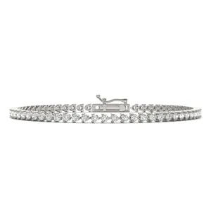 Three-Prong Basket Tennis Bracelet image, 