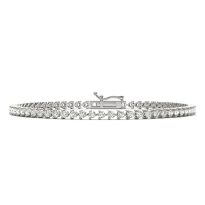 Three-Prong Basket Tennis Bracelet image, 