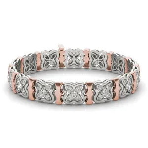 Signature Two Toned Tennis Bracelet image, 