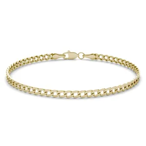 Semi-Solid Cuban Link 7.5 in. Chain Bracelet 5mm image, 