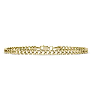 Semi-Solid Cuban Link 7.5 in. Chain Bracelet 5mm image, 