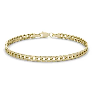 Semi-Solid Miami Cuban Link 8.5 in. Chain Bracelet image, 
