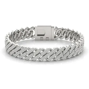 Pavé Cuban Link Bracelet (8 1/8 ct. tw.) image, 