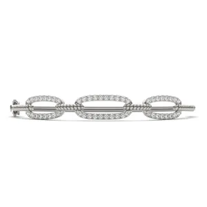Chain Link Rope Bangle Bracelet image, 