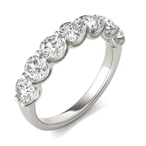 Round Brilliant Bold Sette Anniversary Band image, 
