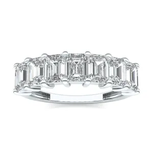 Emerald Seven-Stone Anniversary Band image, 