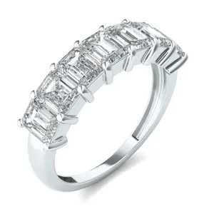 Emerald Seven-Stone Anniversary Band image, 