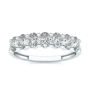Oval Seven-Stone Anniversary Band image, 