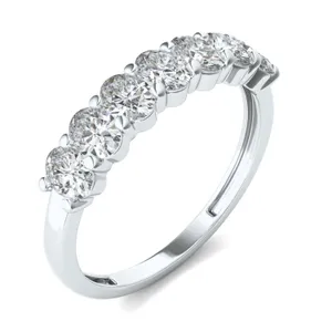Oval Seven-Stone Anniversary Band image, 