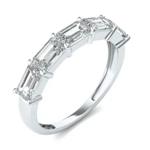 Emerald East-West Five-Stone Band image, 