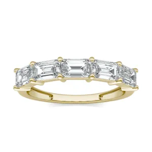 Emerald East-West Five-Stone Band image, 