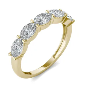 Oval East-West Five-Stone Band image, 