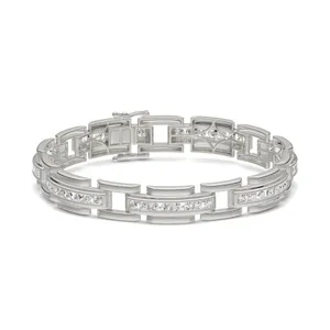 Station Channel Round Men's Bracelet Essentials image, 