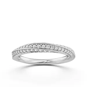 Spiral Twist Round Wedding Band image, 