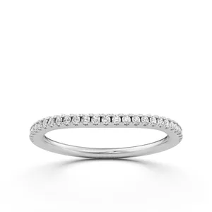 Prong Set Round Wedding Band image, 