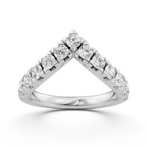 Chevron Round Wedding Band image, Chevron Round Wedding Band