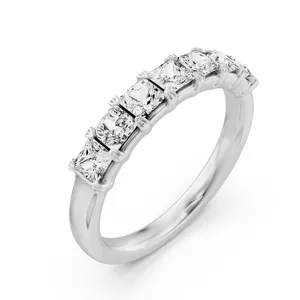 Seven Stone Princess Anniversary Band image, 