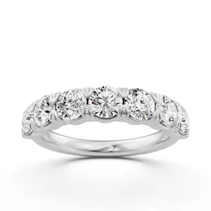 Seven Stone Round Anniversary Band image, 
