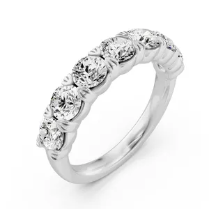 Seven Stone Round Anniversary Band image, 