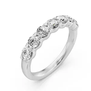 Seven Stone Round Anniversary Band image, 