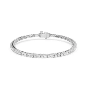Four Prong Round Tennis Bracelet image, 