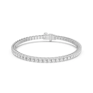 Four Prong Round Tennis Bracelet image, 