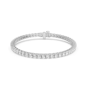 Four Prong Round Tennis Bracelet image, 