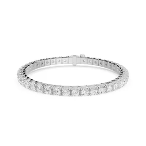 Four Prong Round Tennis Bracelet image, 
