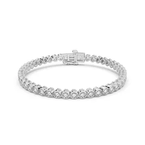 Miracle Set Round Bezel Tennis Bracelet image, 