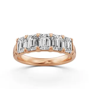 Five Stone Emerald Anniversary Band Essentials image, Five Stone Emerald Anniversary Band Essentials