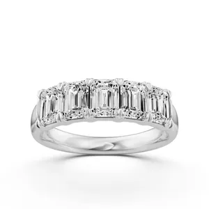 Five Stone Emerald Anniversary Band Essentials image, Five Stone Emerald Anniversary Band Essentials