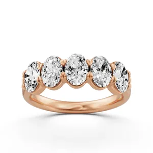 Five Stone Oval Anniversary Band Essentials image, Five Stone Oval Anniversary Band Essentials