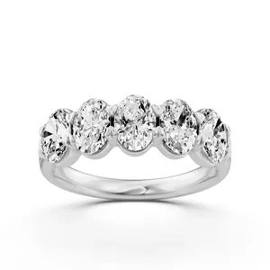 Five Stone Oval Anniversary Band Essentials image, Five Stone Oval Anniversary Band Essentials