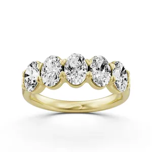 Five Stone Oval Anniversary Band Essentials image, Five Stone Oval Anniversary Band Essentials