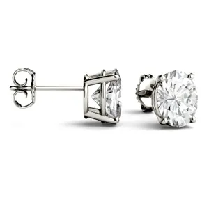 Oval Four-Prong Basket Stud image, 