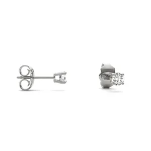 Round Brilliant Four-Prong Basket Stud image, 