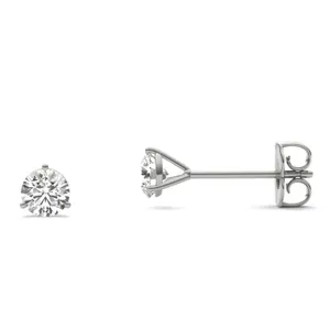 Round Brilliant Three-Prong Martini Stud image, 