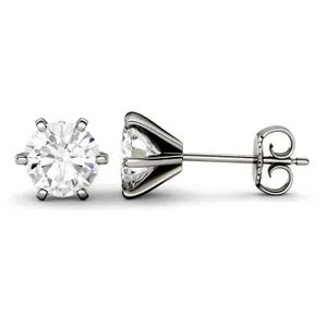 Round Brilliant Six-Prong Martini Stud image, 