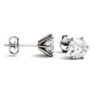 Round Brilliant Six-Prong Martini Stud image, 