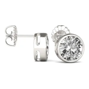 Round Brilliant Bezel Stud image, 